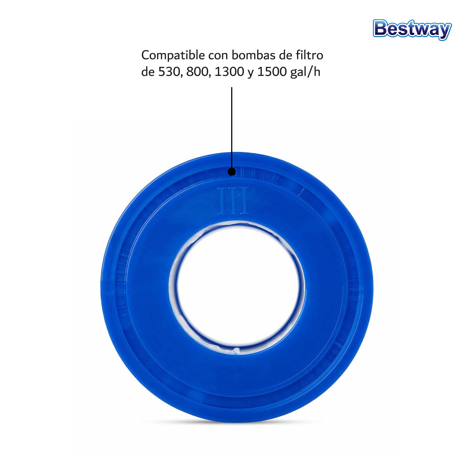 Cartucho Tipo III Filtro De Bomba Depuradora Alberca Bestway