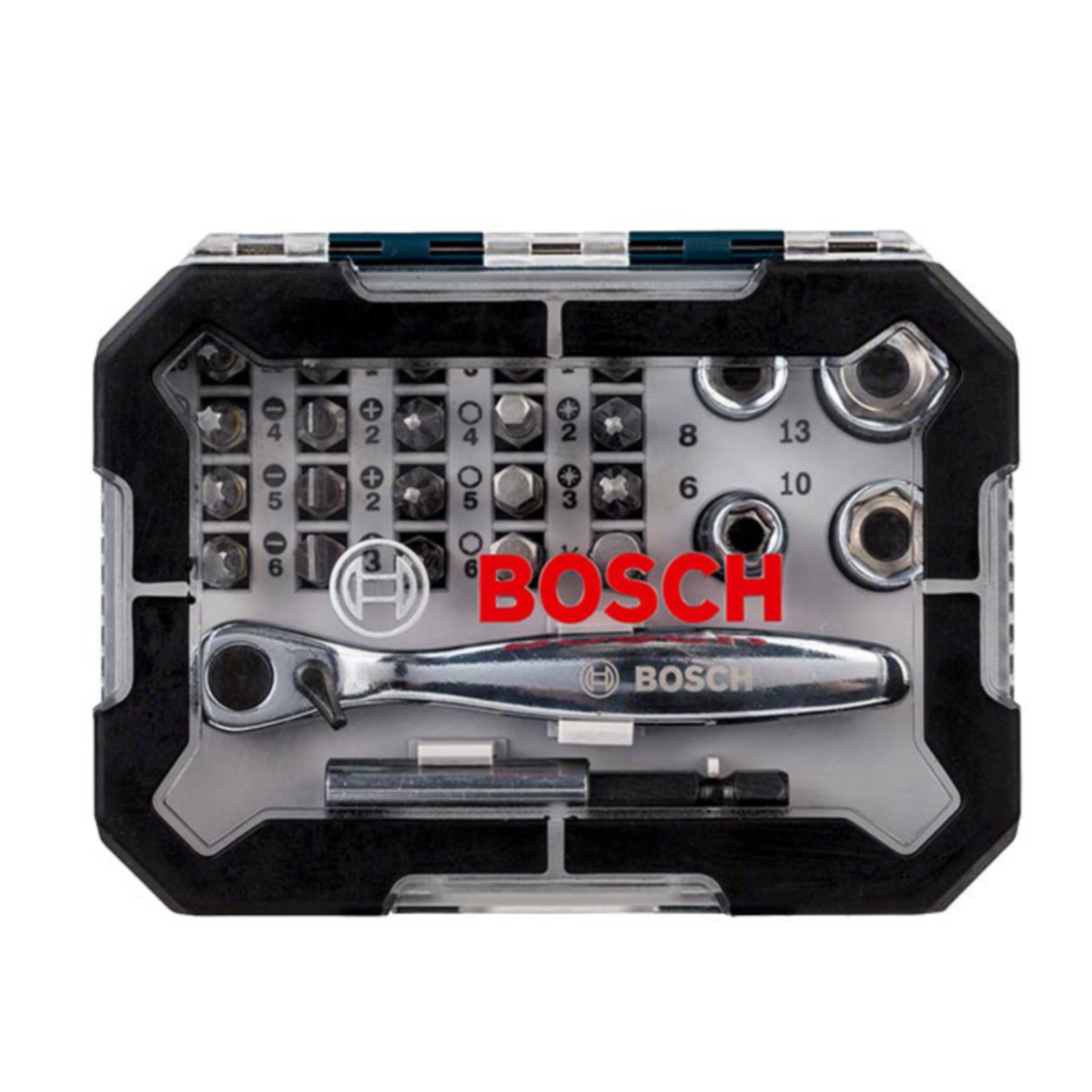 Juego De Puntas Y Dados Bosch 26 Pzas Con Matraca 2607017407