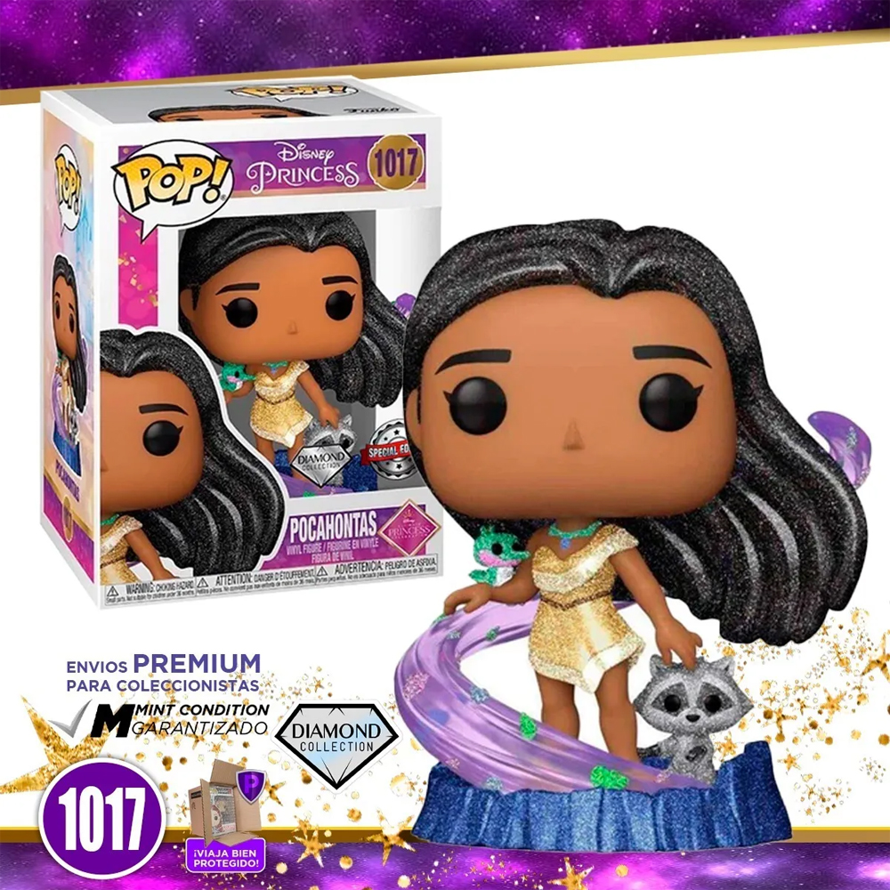 Funko Pop Pocahontas Diamante #1017 Pelicula Disney Princesas Original