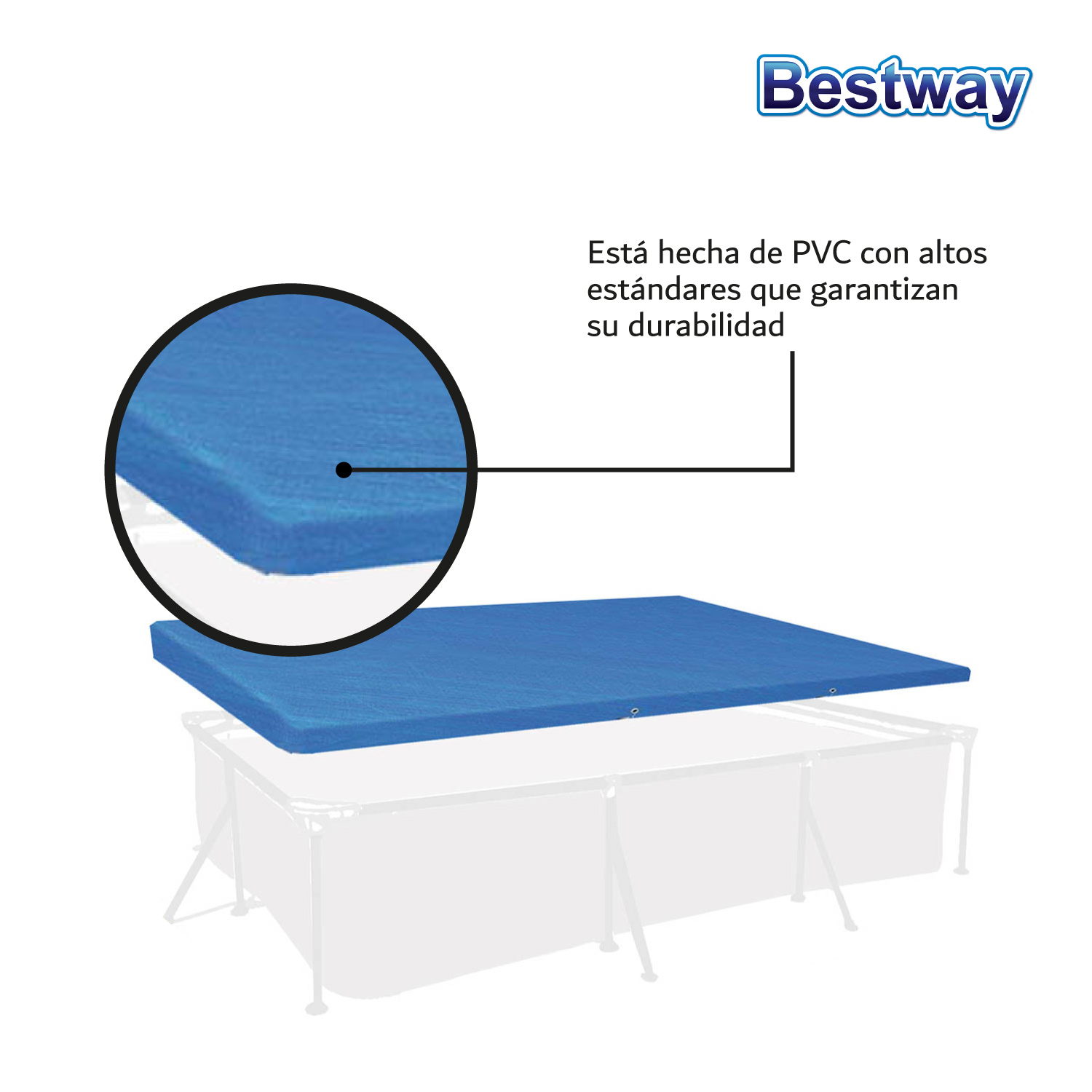 Cubierta Cobertor De Piscina Alberca Rectangular 4m Bestway 