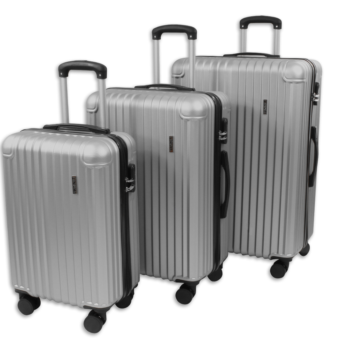 Set de 3 Maletas Rígidas LINIUM Deluxe Silver