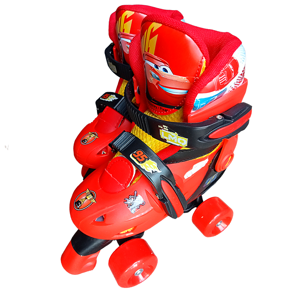 Patines Roller 4 Llantas Ajustables Disney Cars Rojos 19-21 cm