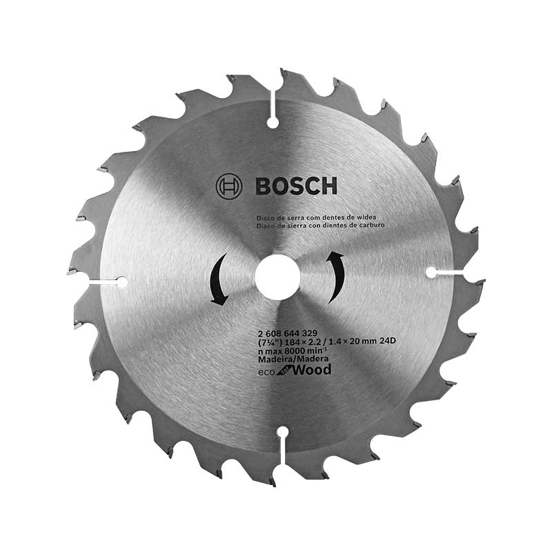 Disco Sierra Circular Bosch 7-1/4´´x24 Dientes Corte Madera