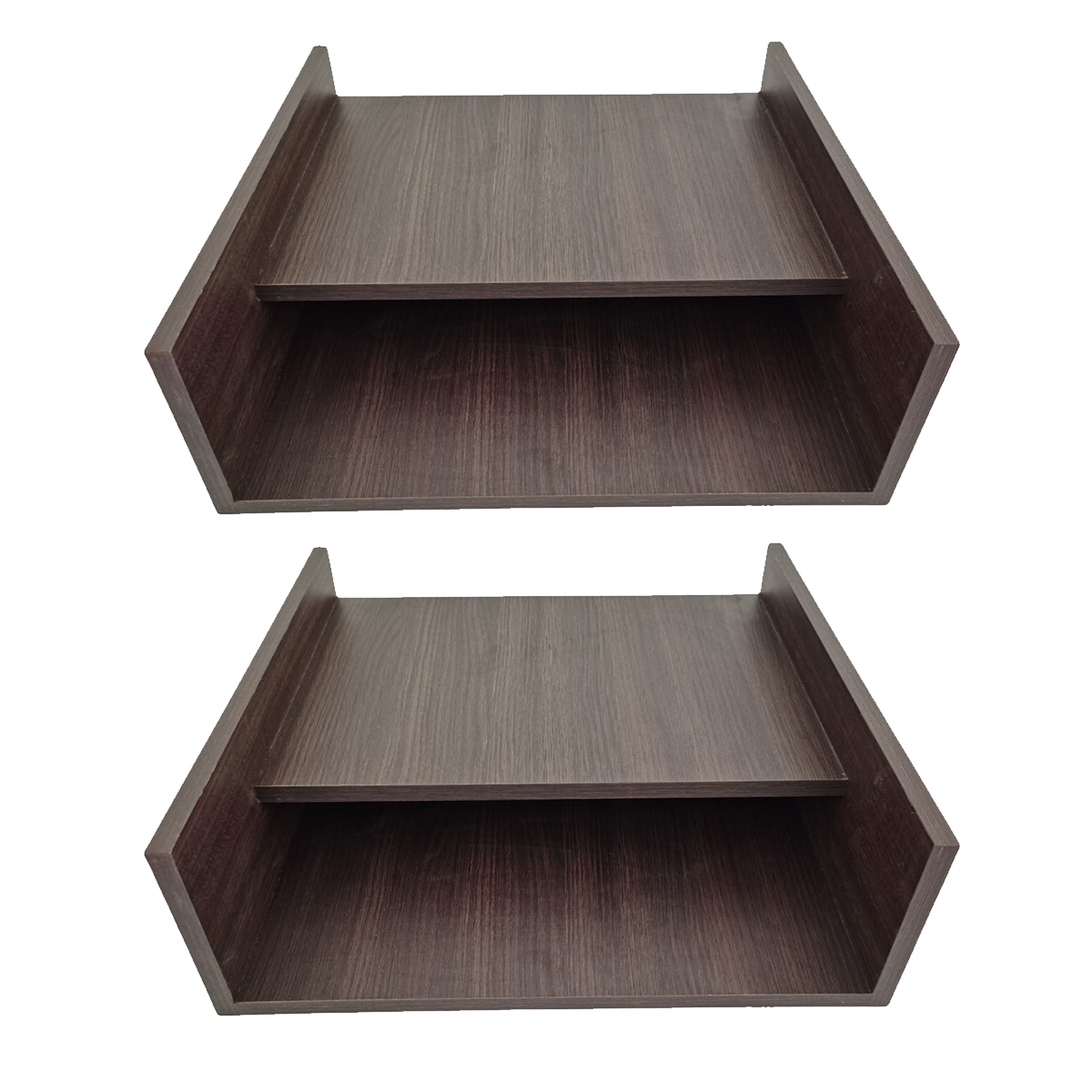 Set De 2 Piezas Repisas Buro Flotantes 30 X 30 Cm Roble Dakar