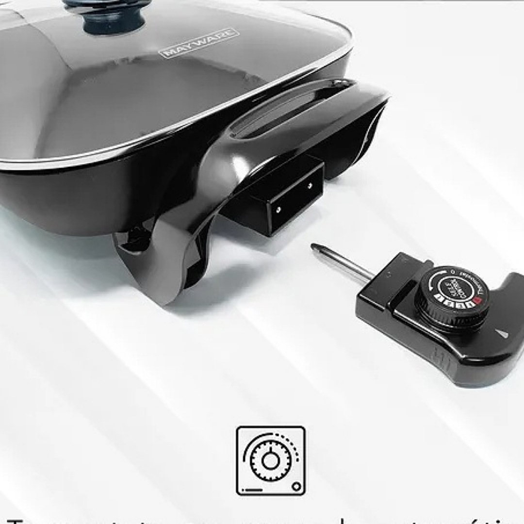 Sartén Eléctrico Mayware 4.2 L Con Termostato - S3031