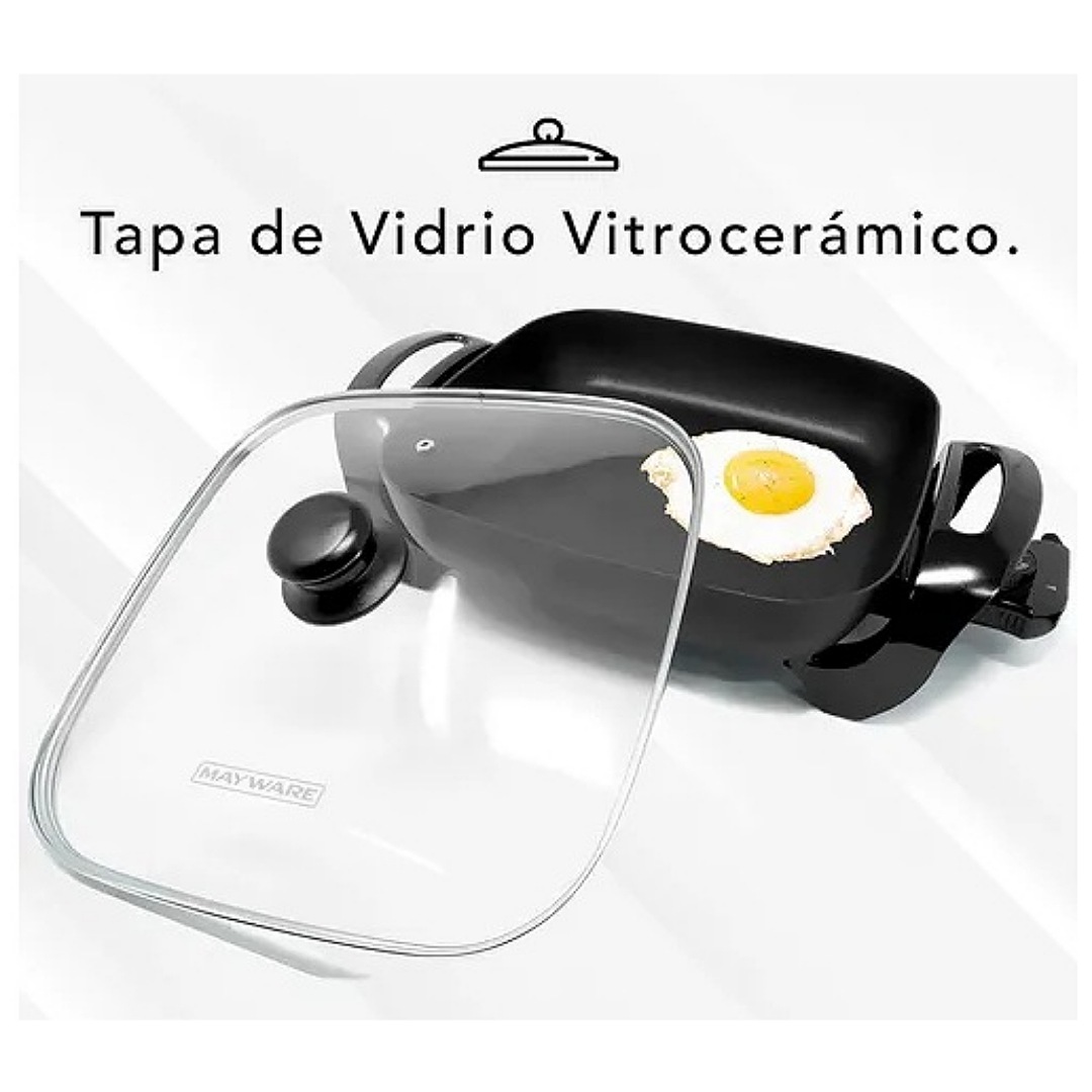Sartén Eléctrico Mayware 4.2 L Con Termostato - S3031