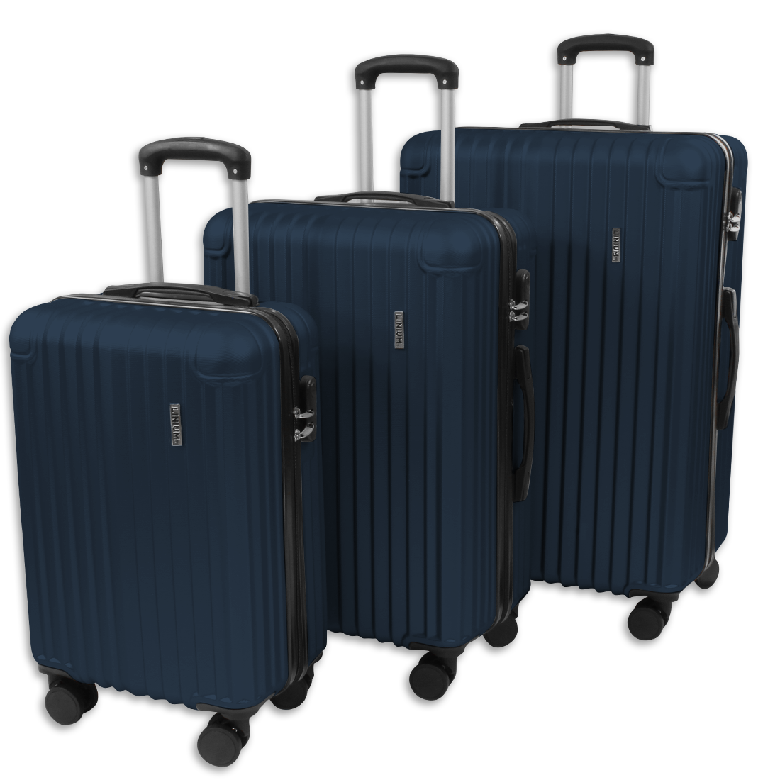 Set de 3 Maletas Rígidas Azul LINIUM Deluxe Blue