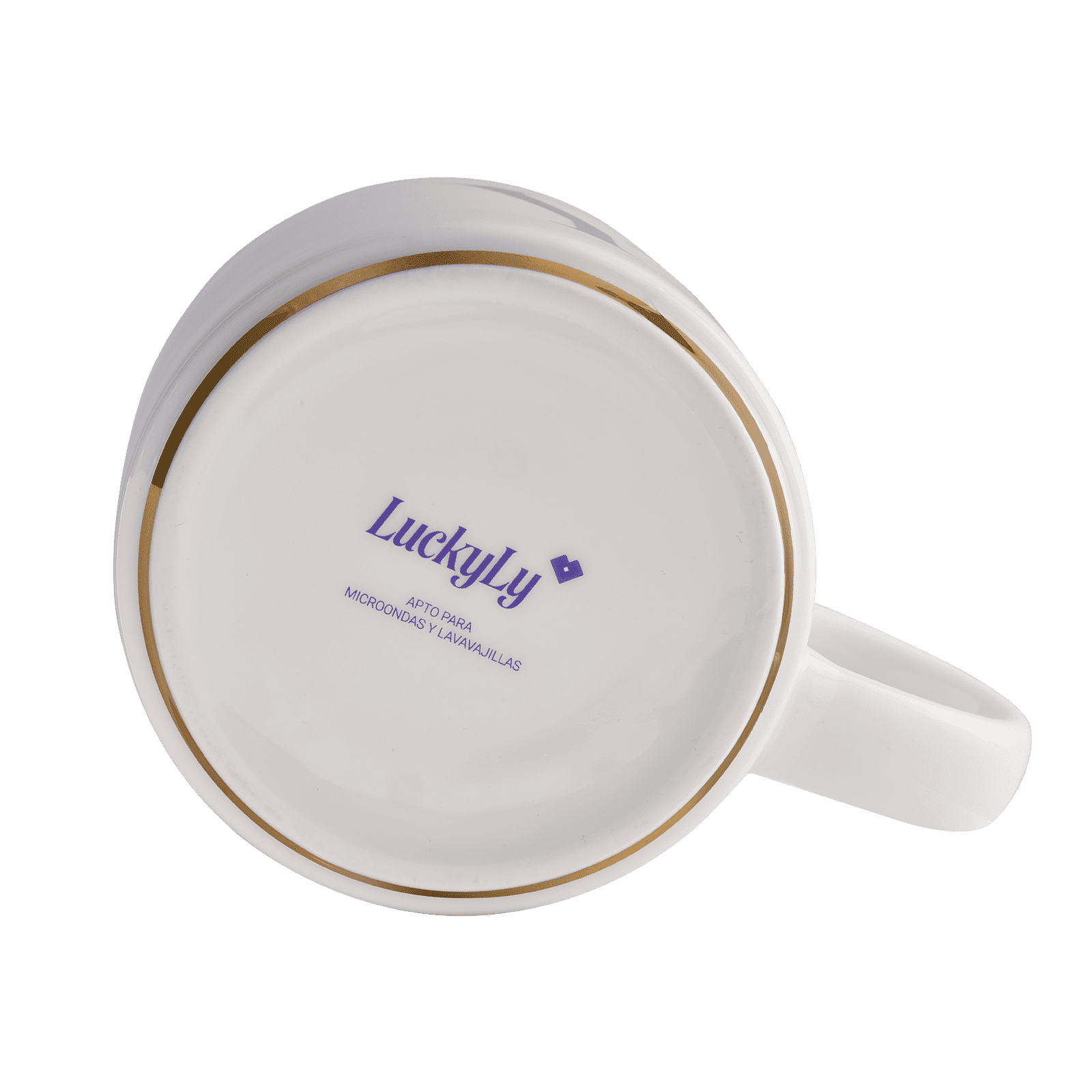 LuckyLy Tazas para Café de Iniciales Oro de 500ml , Grandes y Originales, Taza Térmica - Modelo Marla, Letra O