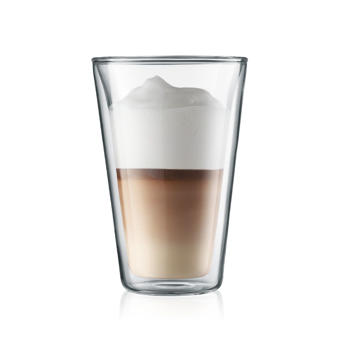 Juego de 2 Vasos, aislados de doble pared transparentes 13 oz marca Bodum