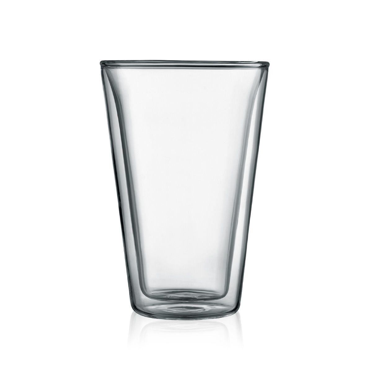 Juego de 2 Vasos, aislados de doble pared transparentes 13 oz marca Bodum