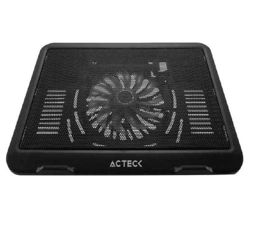 Base enfriadora ACTECK AC-929080 15 pulgadas Negro laptop enfriamiento ventilador consola juego.