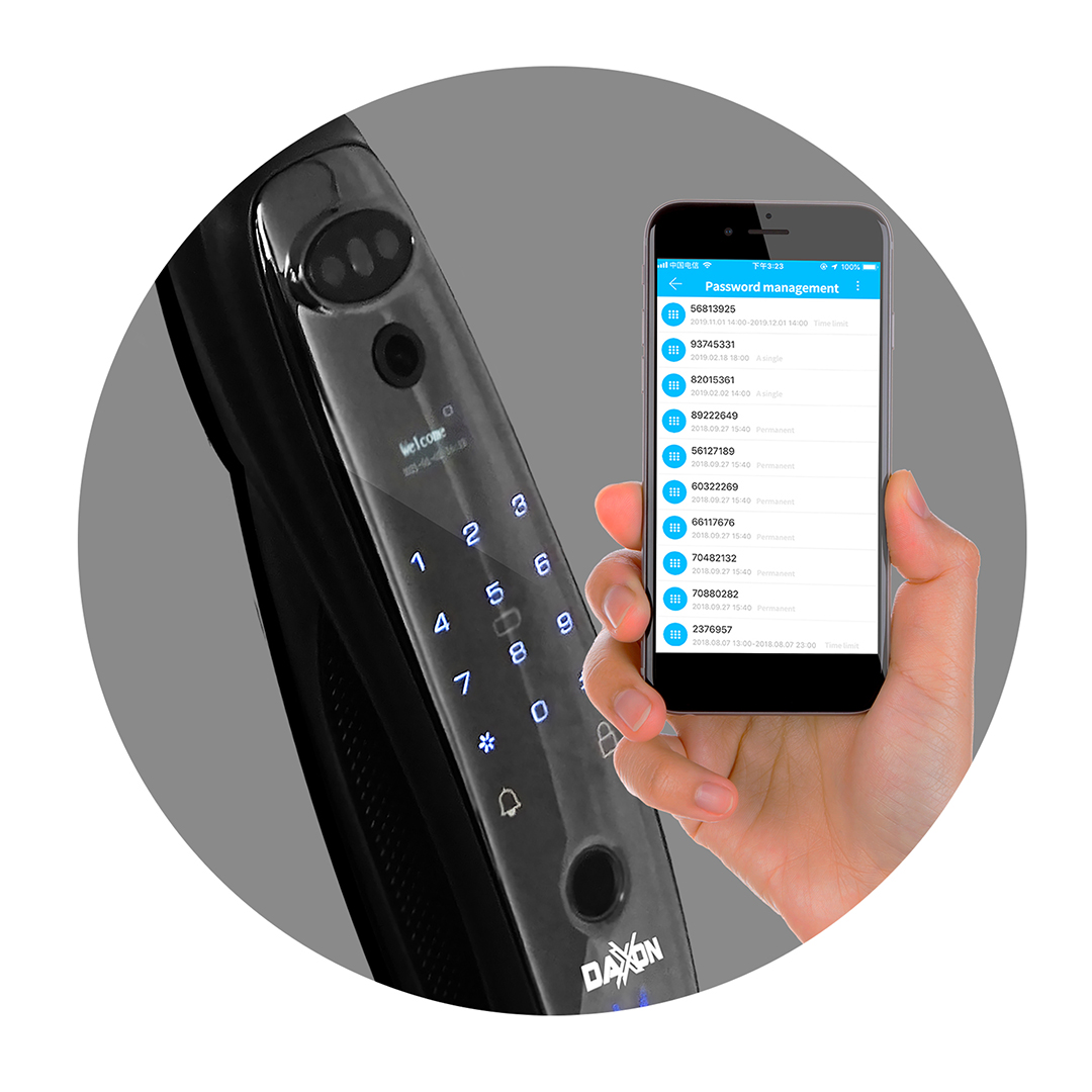 Chapa Cerradura Electronico Inteligente Digital Huella Q80 ULTRA RECONOCIMIENTO FACIAL