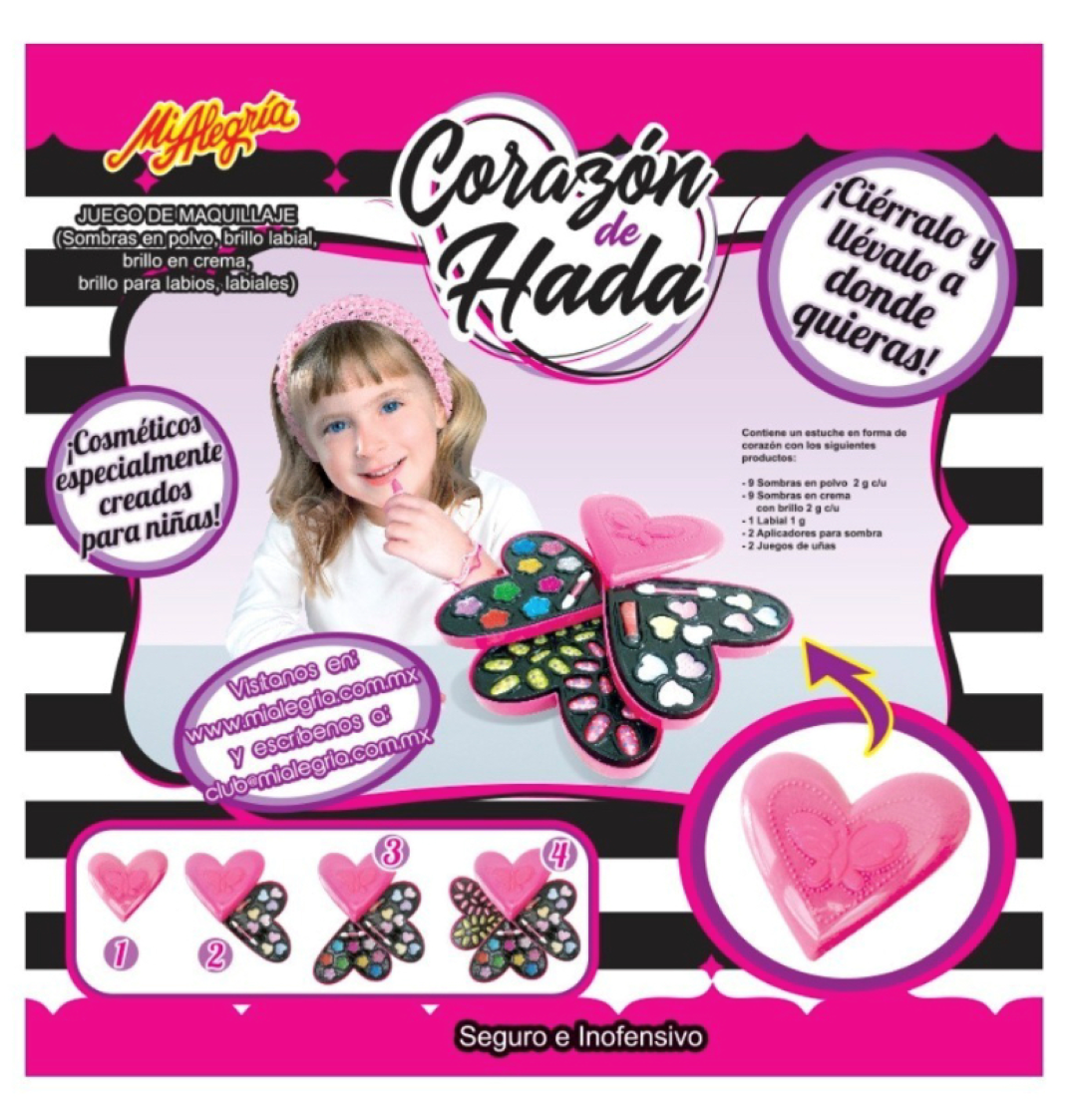 juego Set De Maquillaje Corazon De Hada MI ALEGRíA
