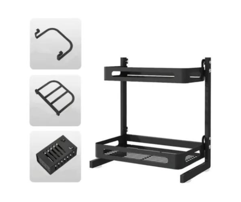 Despensero Alacena Rack Cocina Organizador Dos Niveles