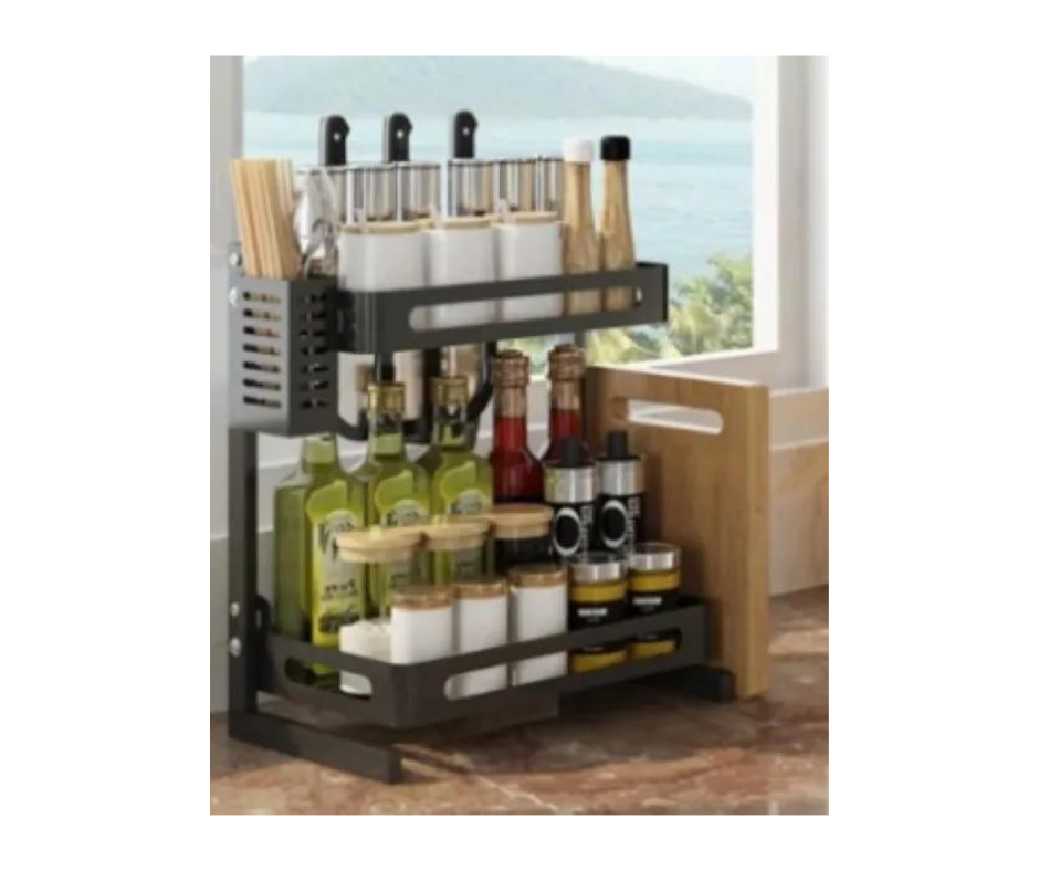 Despensero Alacena Rack Cocina Organizador Dos Niveles