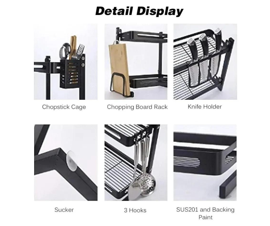 Despensero Alacena Rack Cocina Organizador Dos Niveles