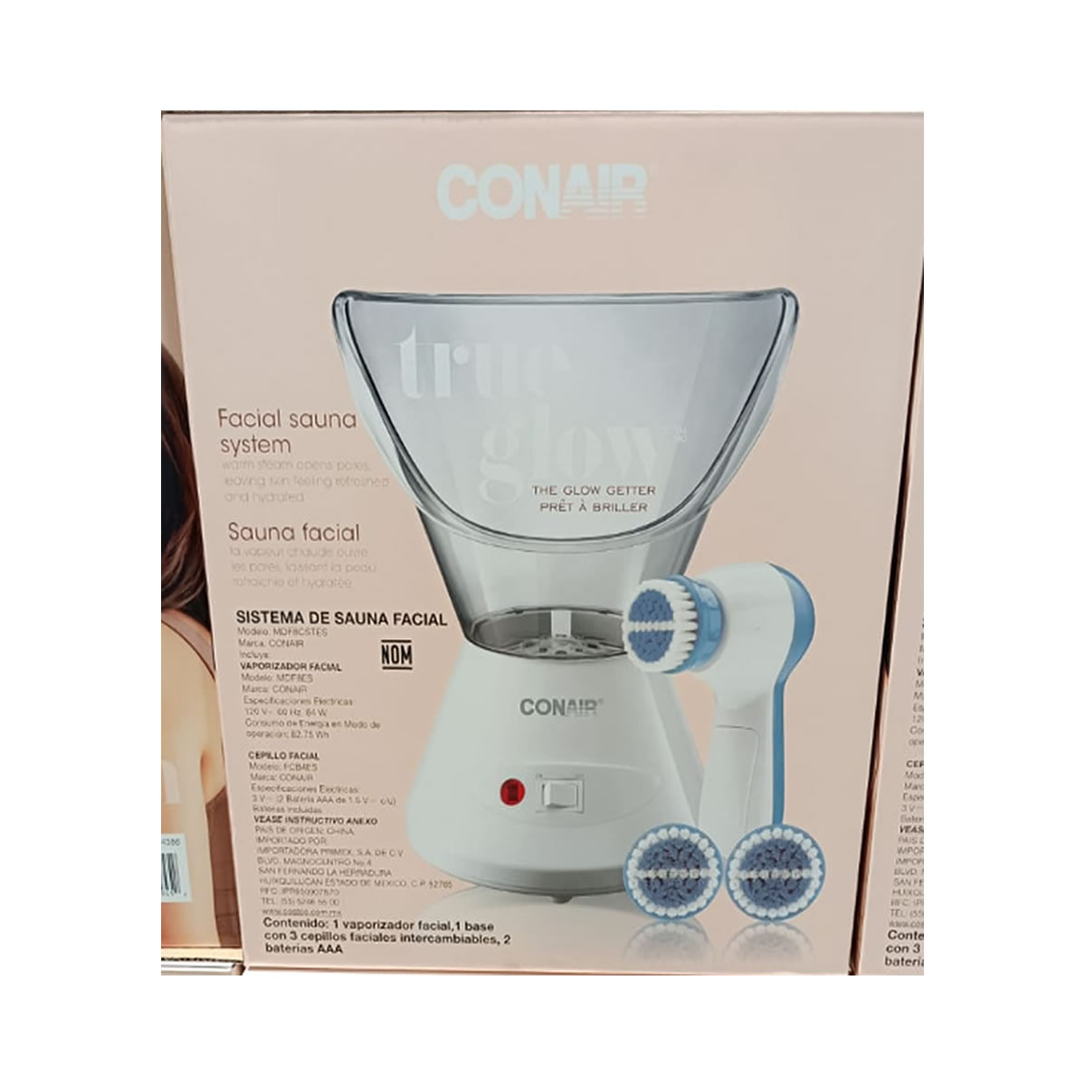 Conair Sistema de Sauna Facial con Cepillo
