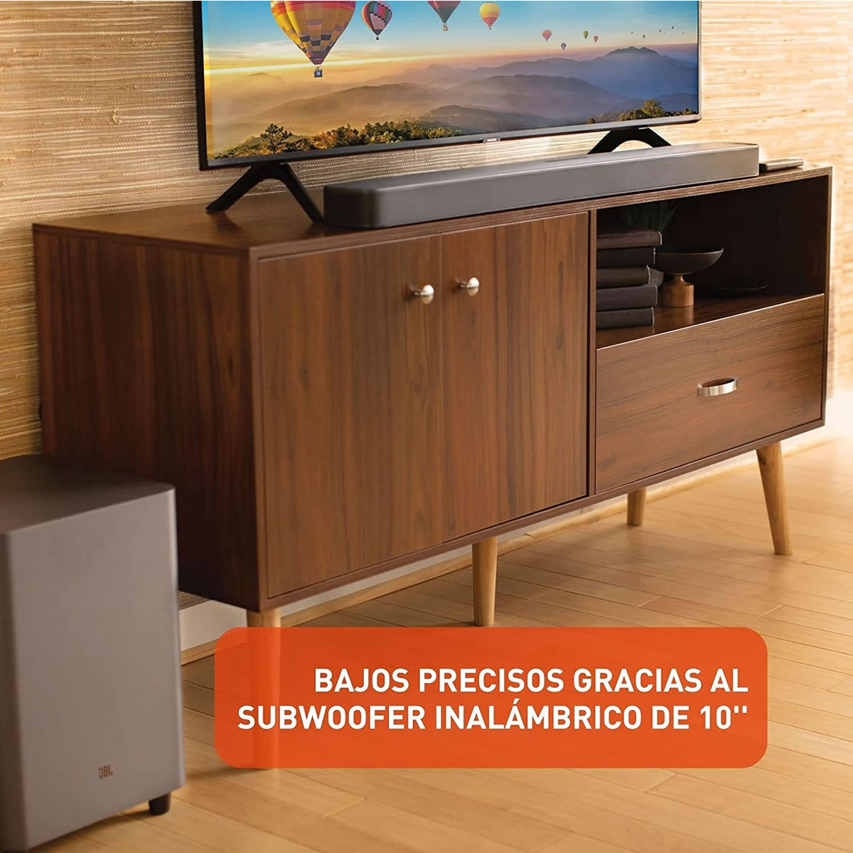 Barra De Sonido Con Subwoofer 550 W JBL JBLBAR51MBLK CST
