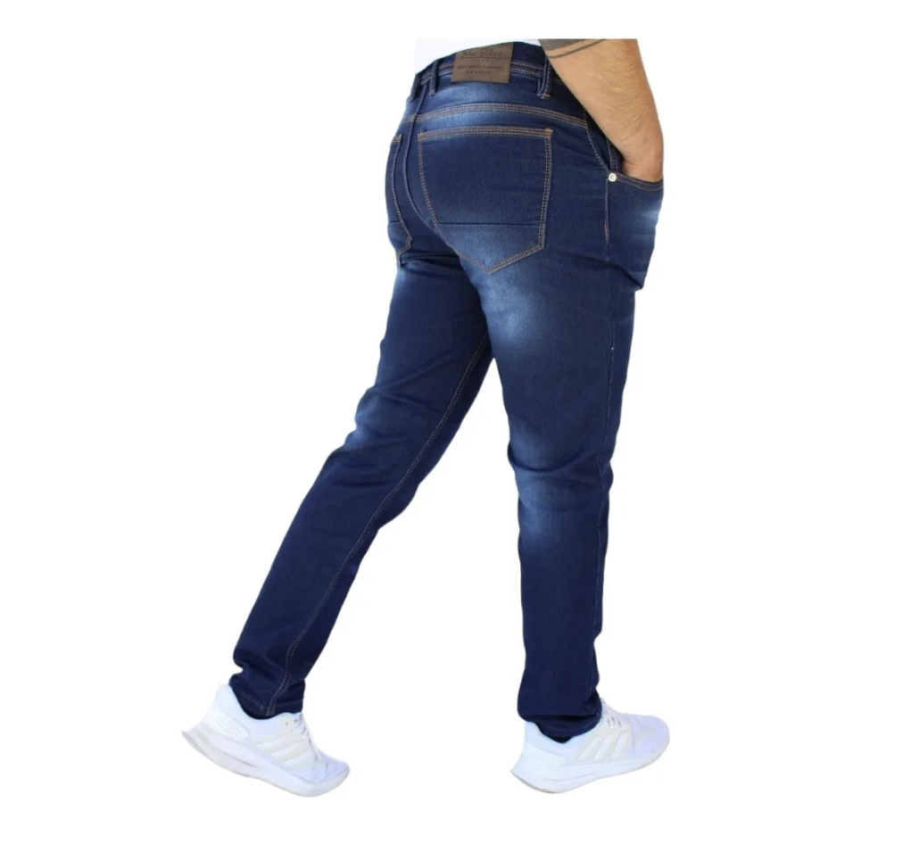 Pantalón Semiskinny de Mezclilla Stretch Gruesa para Hombre John Silver