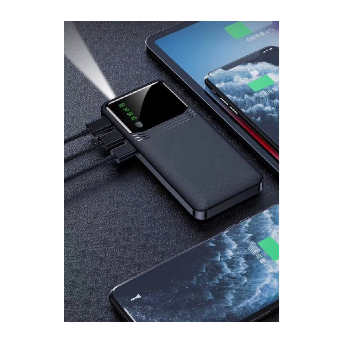 Batería Portátil Power Bank Negra