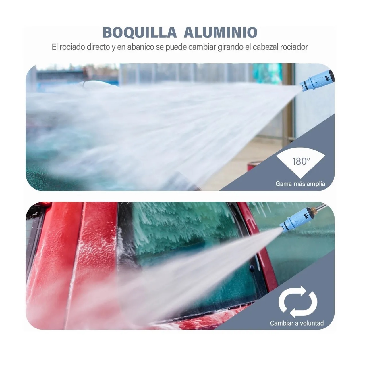 Hidrolavadora Inalámbrica Portátil Para Limpieza De 24v Blanco