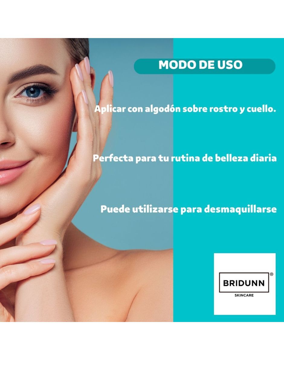 Loción de limpieza Facial Piel Seca Tónico hidratante, antiséptica astringente anti acné para imperfecciones y puntos negros, efecto aclarante natural con extracto de mirra