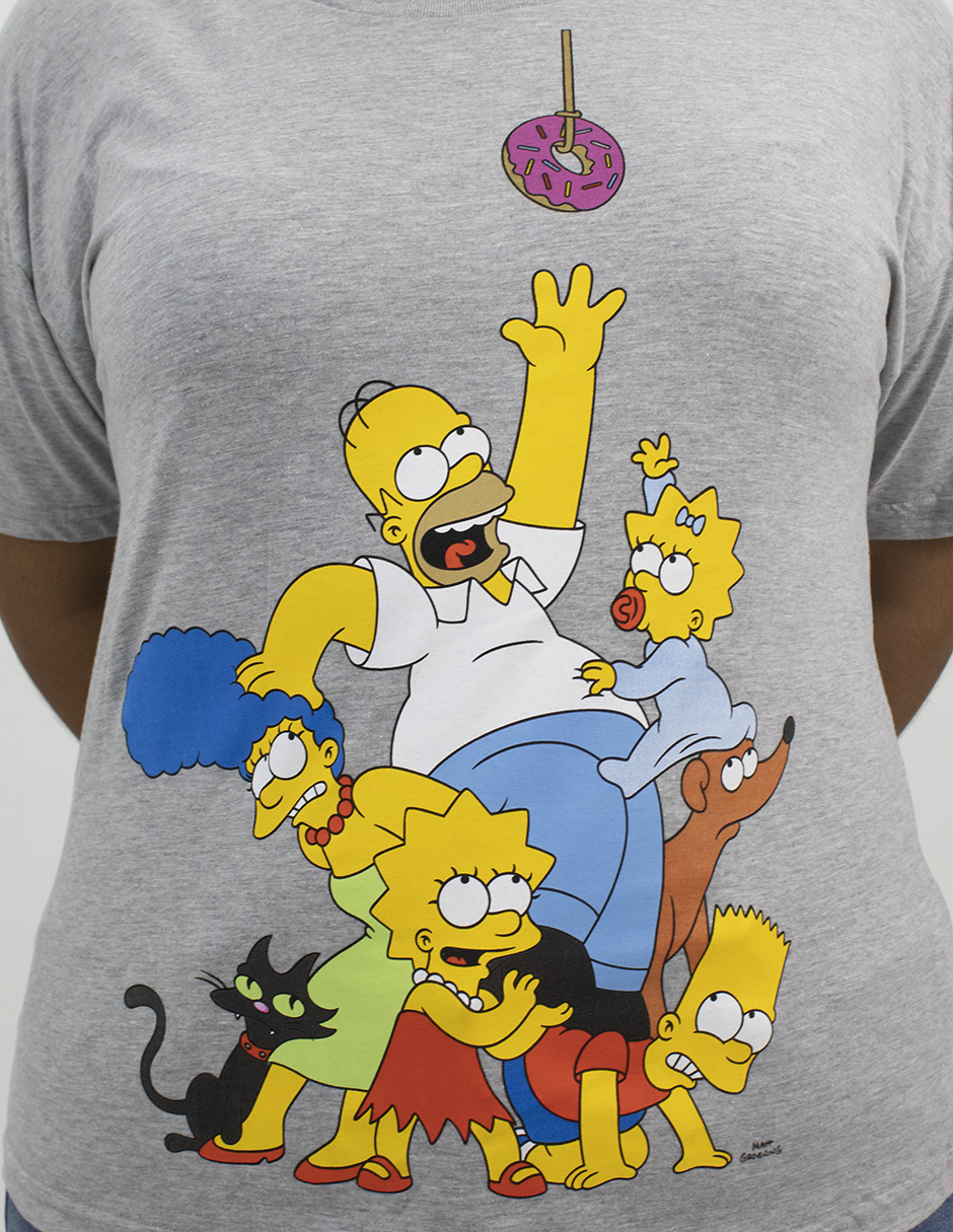 Playera Talla Extra Locura The Simpsons
