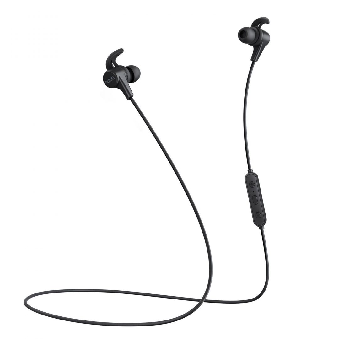 Audífonos Bluetooth Inalámbricos Impermeables con Reducción de Ruido y Ajuste Seguro para Deportes con Micrófono Incorporado