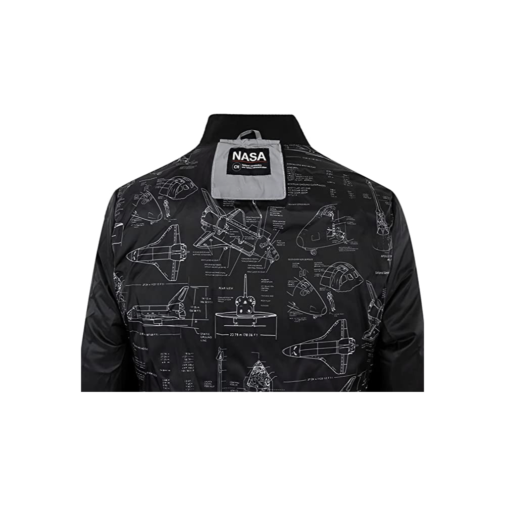 Chamarra Nasa Original tipo Bomber Reflejante para Hombre