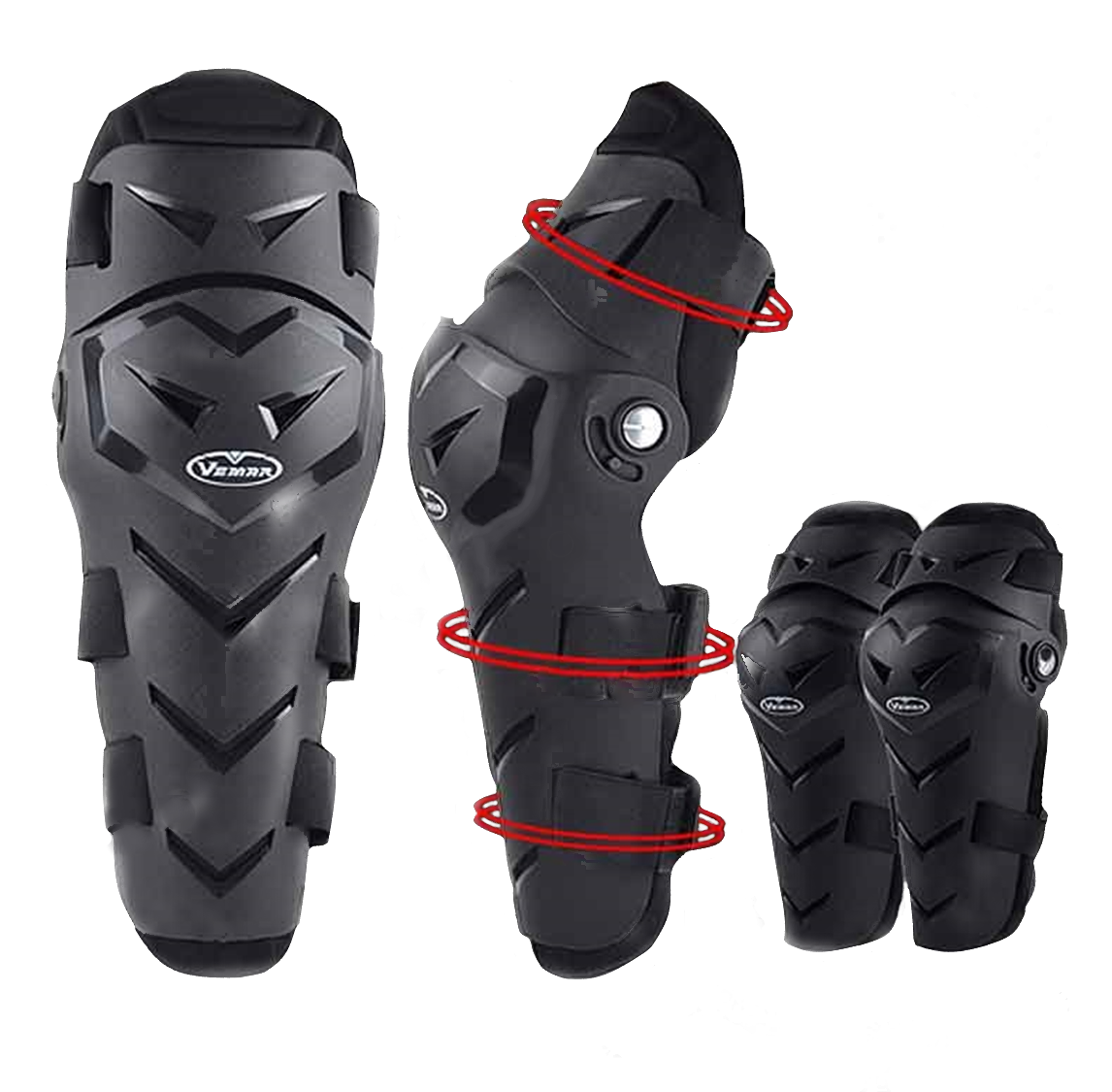 Rodilleras + coderas para motociclista protección motociclismo