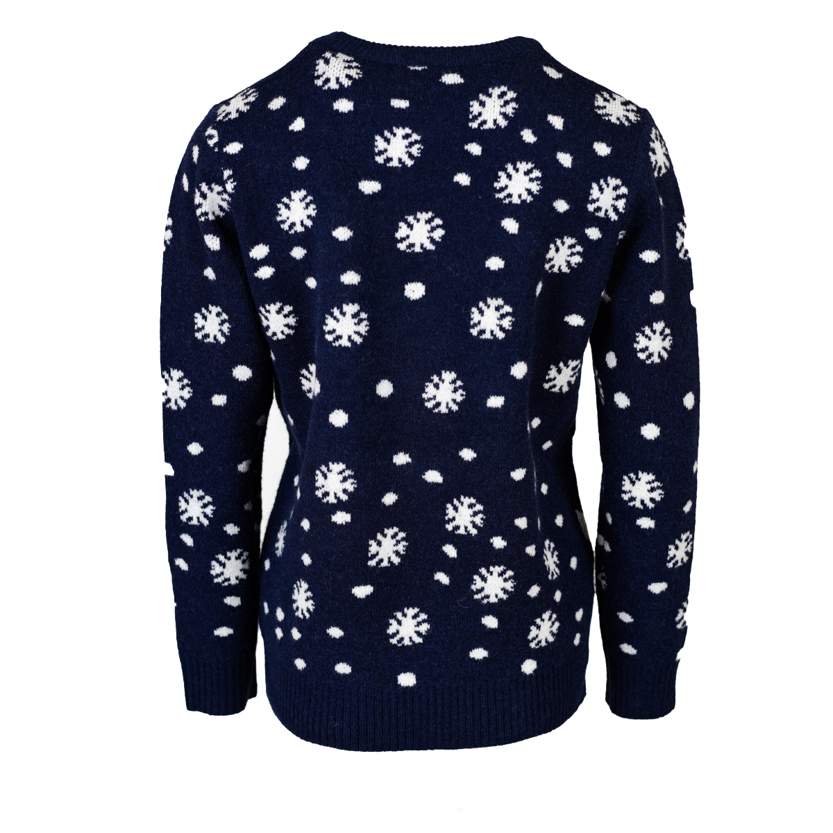 Sueter Con Paisaje Navideño Para Mujer 69 - Azul Marino