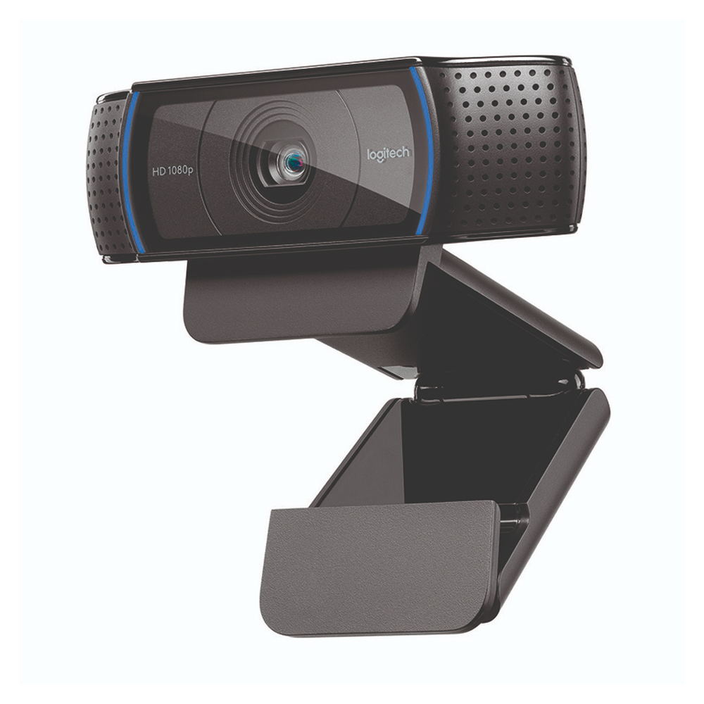 Logitech Webcam HD Pro C920 con Micrófono, Full HD, 1920 x 1080 Pixeles