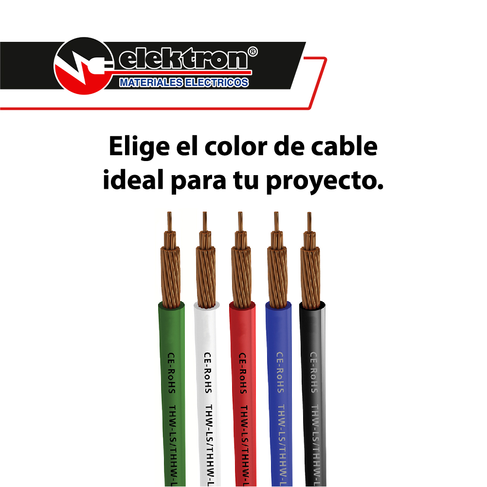 Caja 100 Mts, Cable eléctrico negro, Cal 10, 100% CONDUMEX