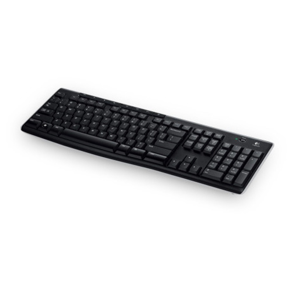 Teclado Logitech K270, Inalámbrico, USB 2.0, Negro