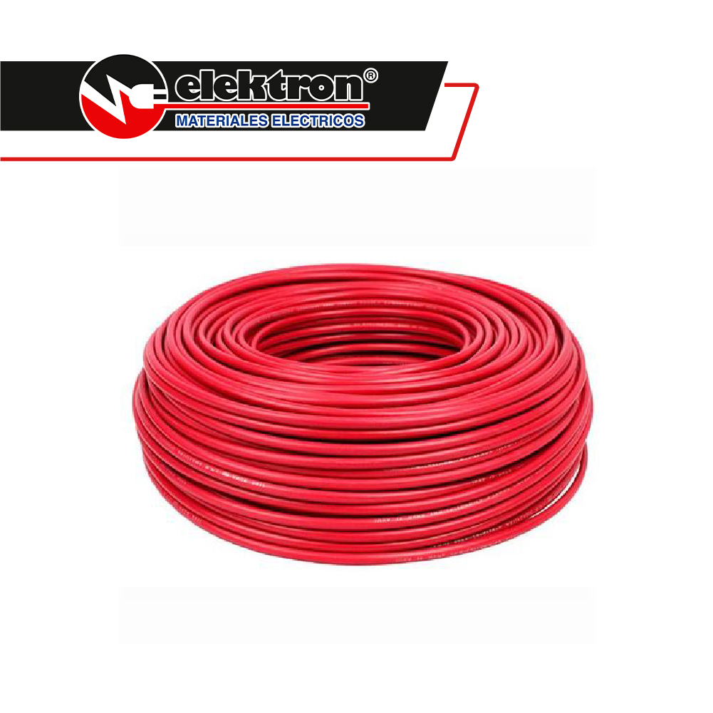 Caja 100 Mts, Cable eléctrico Rojo, Cal 12, 100% CONDULAC