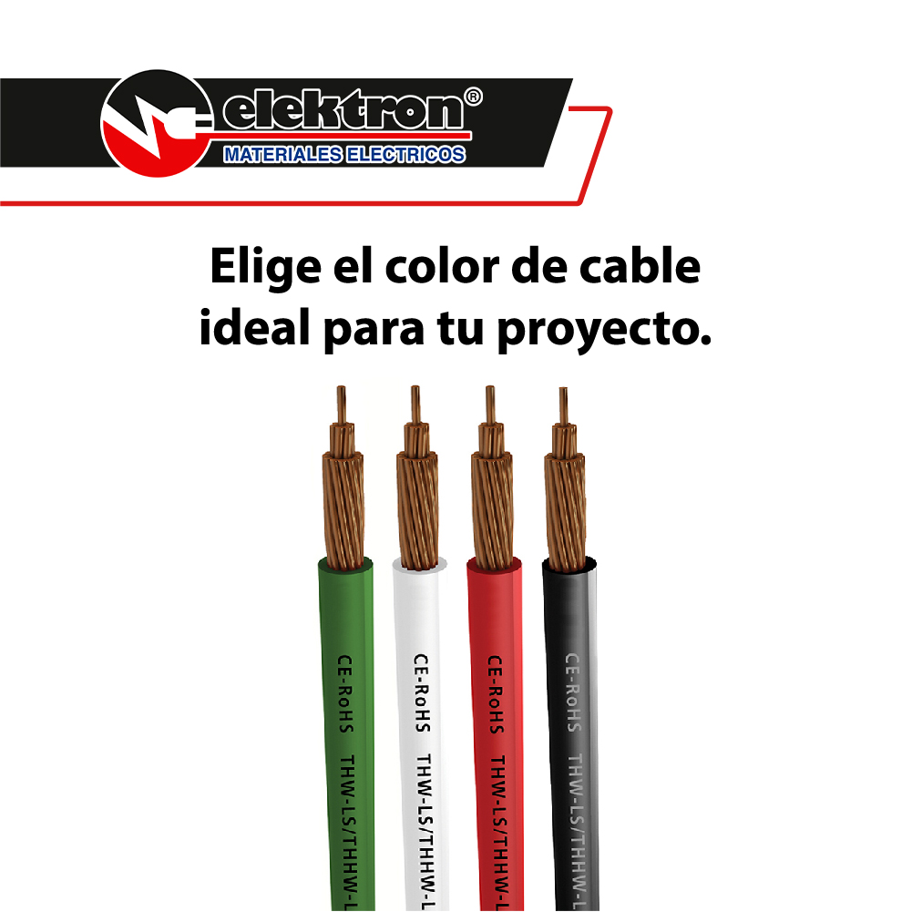 Caja 100 Mts, Cable eléctrico Rojo, Cal 12, 100% CONDULAC