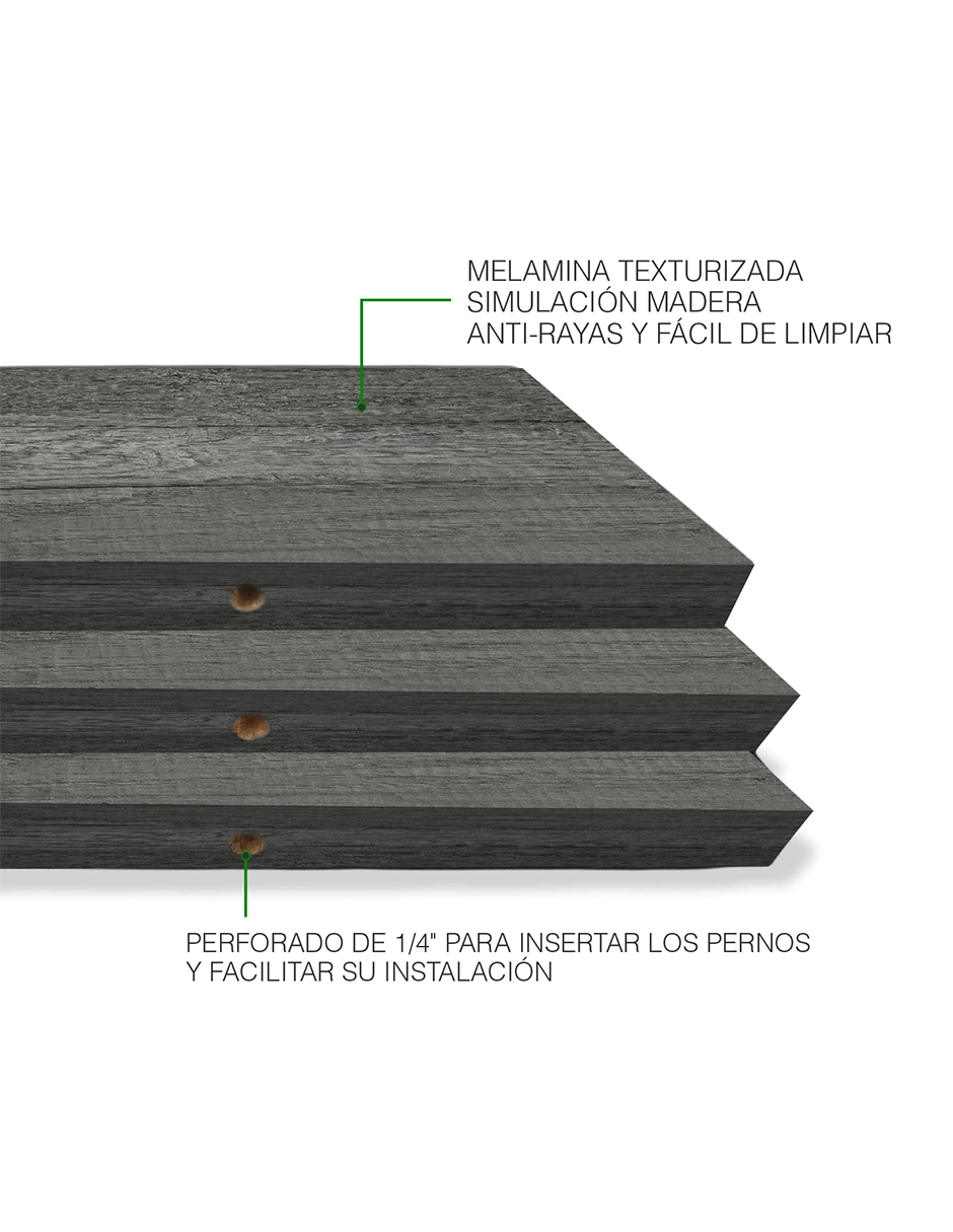 Set de 3 Repisas Flotantes  50 x 15 cm Lombardia