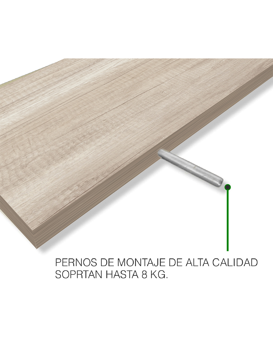 Set de 3 Repisas Flotantes 50 x 15 cm Toscana