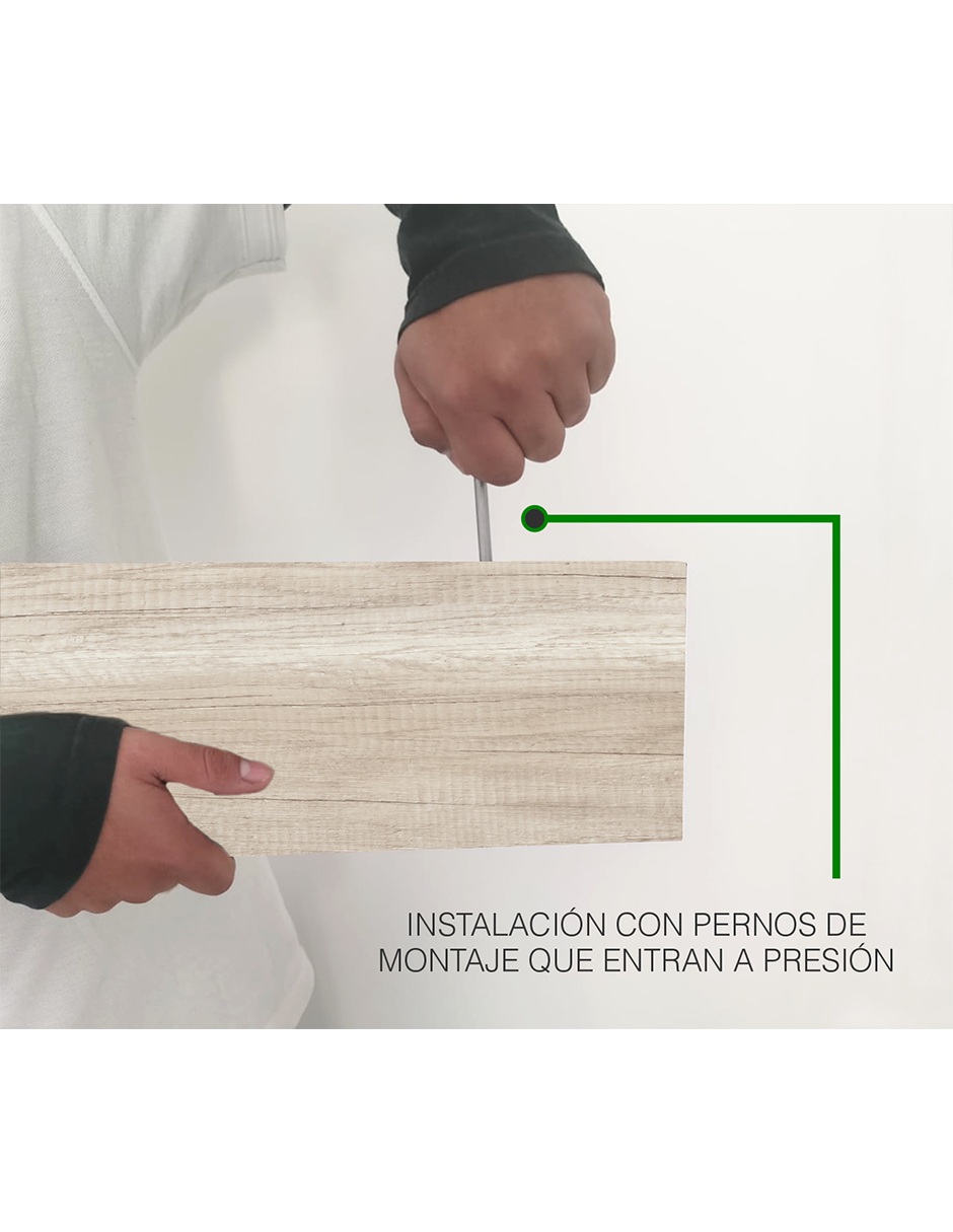 Set de 3 Repisas Flotantes 50 x 15 cm Toscana