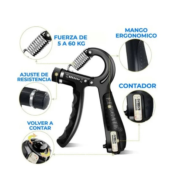 Pinzas Para Ejercitar Antebrazo Resistencia con contador