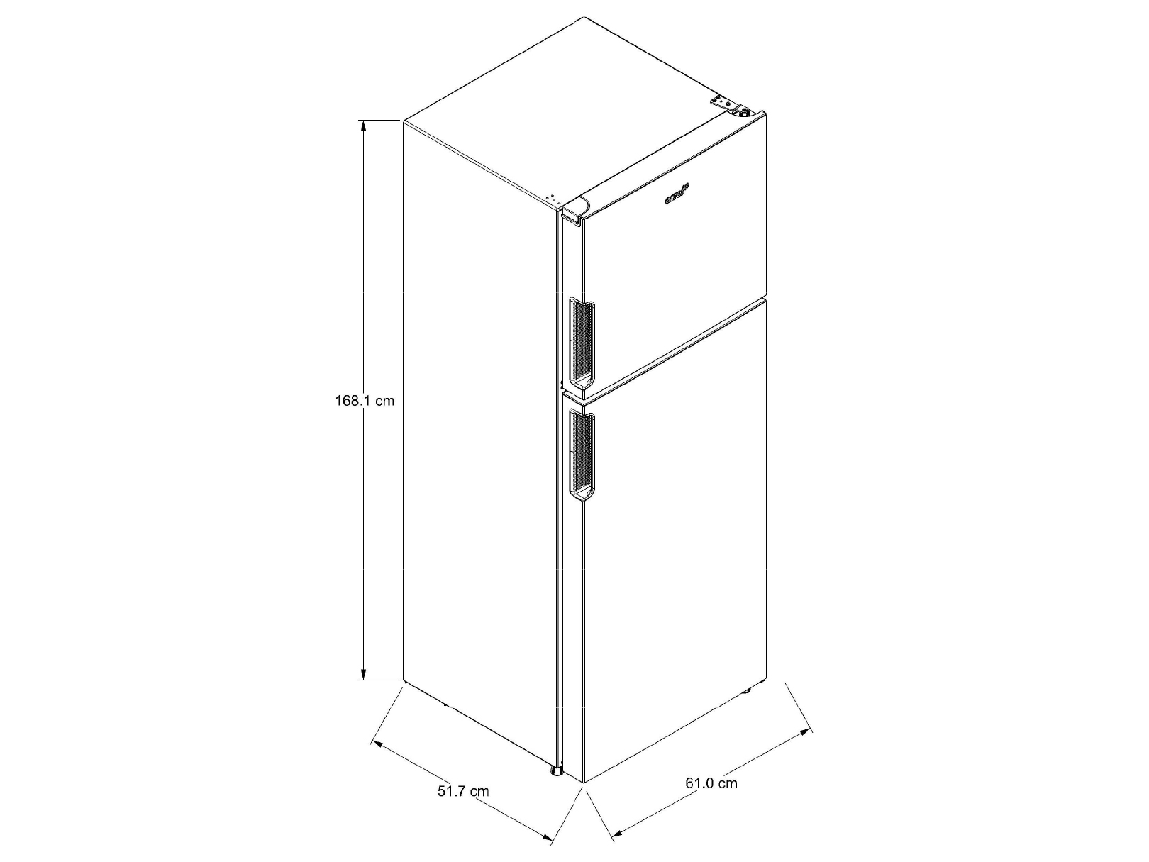 Refrigerador Top Mount 11p3 Plateado AT1130F
