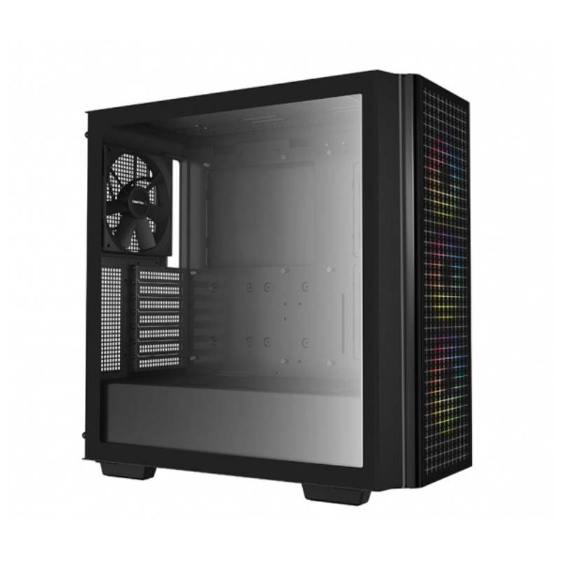 Gabinete Deepcool Cg540 C/Ventana Argb Midi-Tower Mini-Itx/Micro-Atx/Atx/E-Atx Usb 3.0 Sin Fuente - Negro