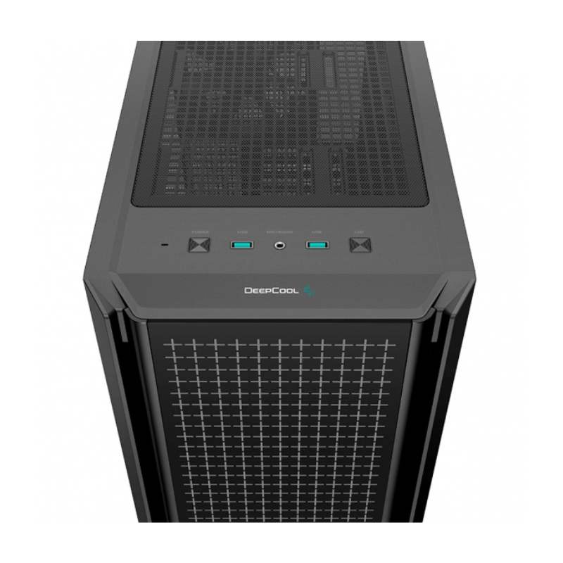 Gabinete Deepcool Cg540 C/Ventana Argb Midi-Tower Mini-Itx/Micro-Atx/Atx/E-Atx Usb 3.0 Sin Fuente - Negro