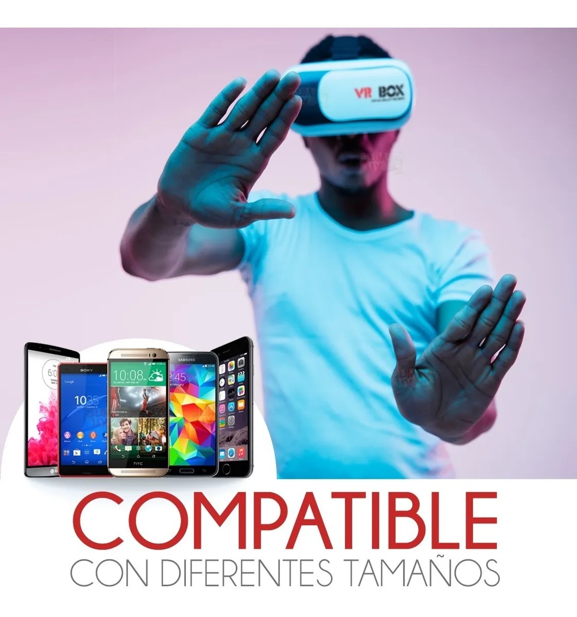 Lentes De Realidad Virtual Vr Box Smartphone.