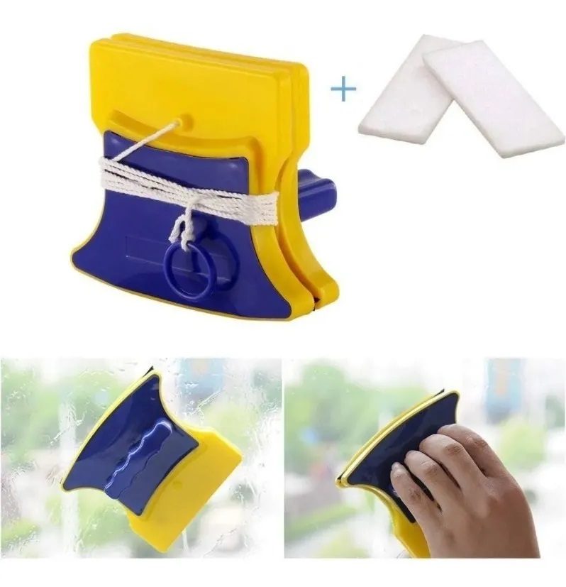 Limpia Vidrio Ventanas Magnetico Doble Cara Limpiador