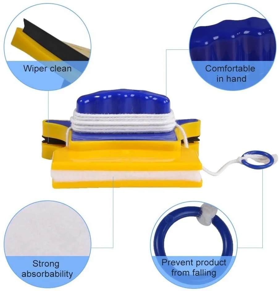 Limpia Vidrio Ventanas Magnetico Doble Cara Limpiador