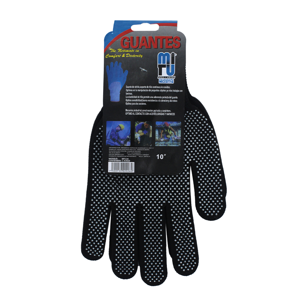 Guantes antiderrapantes de tela