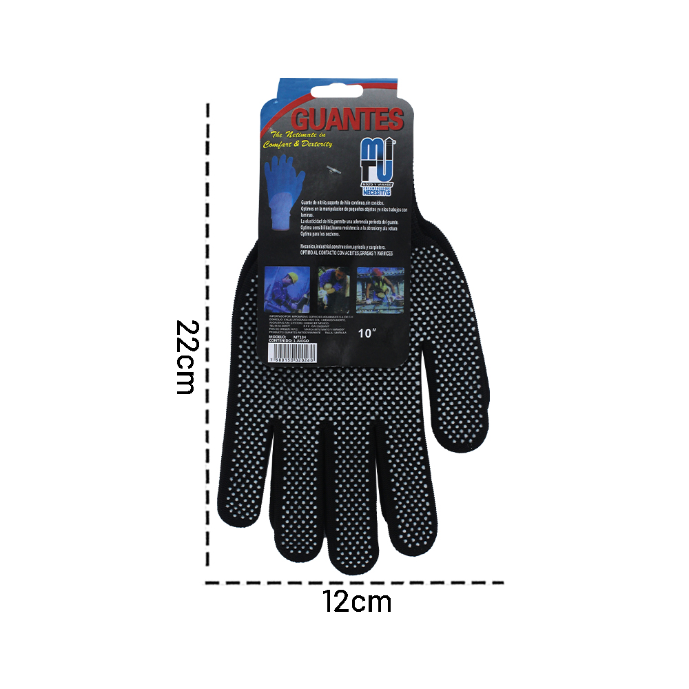 Guantes antiderrapantes de tela