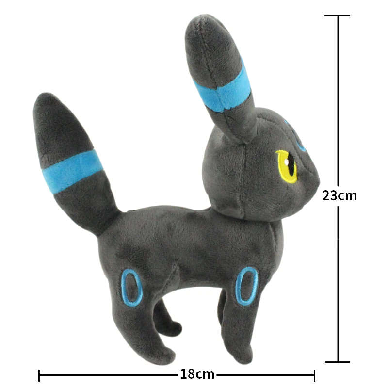 Peluche De Felpa Umbreon Shiny Pokémon 23 Cm