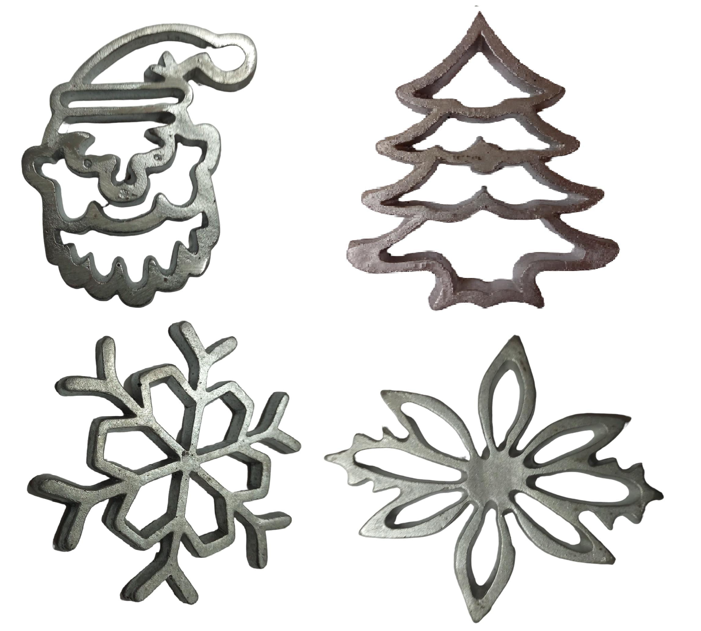 moldes para buñuelos paquete de 4 moldes navideños